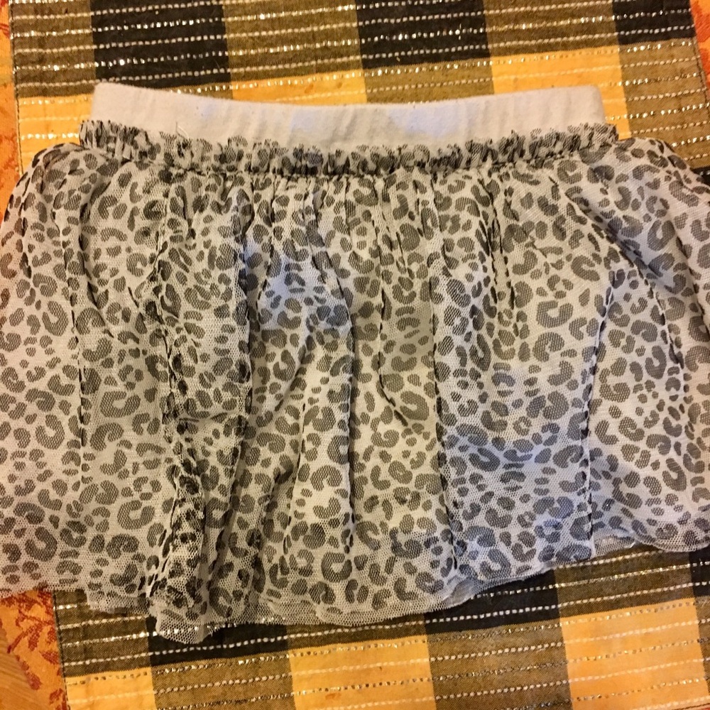 Leopard layered skirt tutu